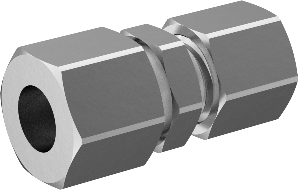 Titreşime Dayanıklı Sıkıştırma Bağlantısı, 10 mm x 8 mm Boru Dış Çapı için Düz Redüktör