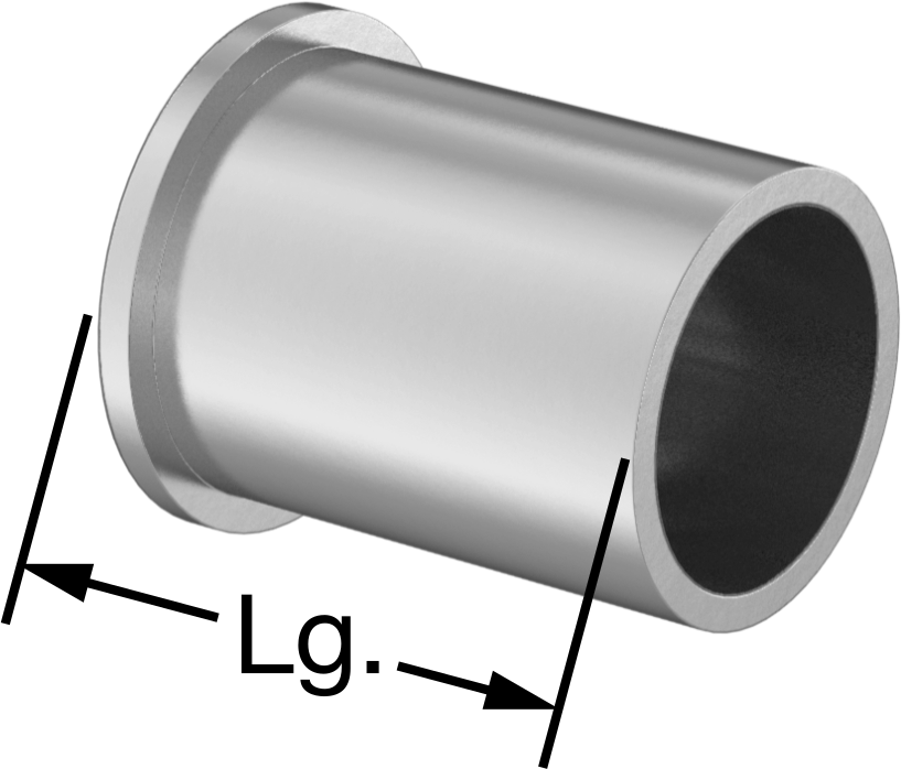 Kuru Çalışmalı Metal Takviyeli PTFE Kovanlı Rulman, Alüminyum Kabuklu, Flanşlı, 1-1/4" Mil Çapı için