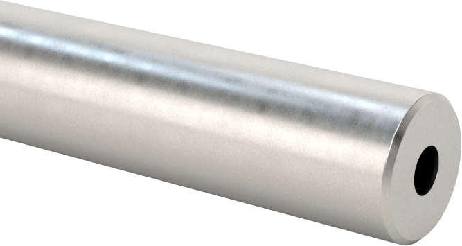 İçi Boş Doğrusal Hareket Mili, 52100 Alaşımlı Çelik, 6 mm Çap, 200 mm Uzunluk