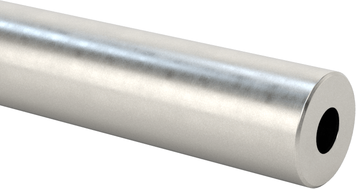 İçi Boş Doğrusal Hareket Mili, 52100 Alaşımlı Çelik, 10 mm Çap, 400 mm Uzunluk