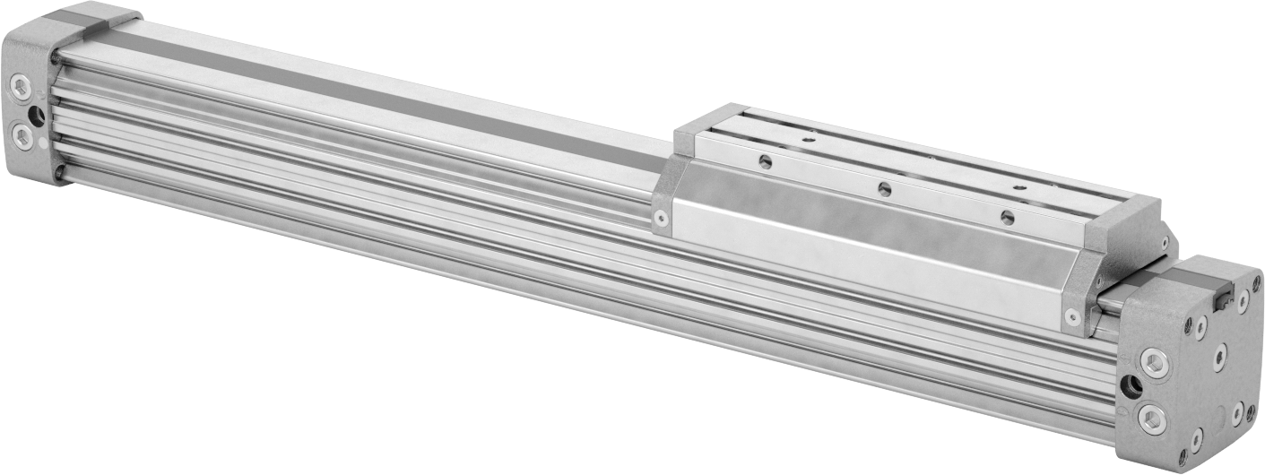 Çubuksuz Hava Sürgüsü, 1-1/2" Delik Çapı, 3,84 inç Yükseklik, 13" Strok Uzunluğu