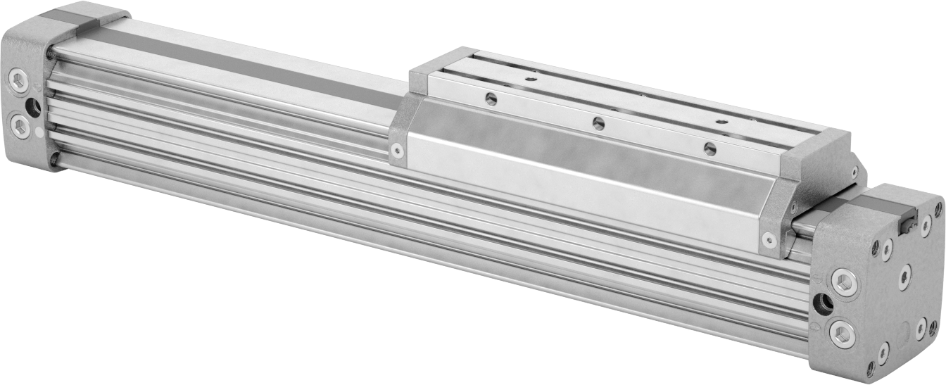 Çubuksuz Hava Sürgüsü, 1-1/2" Delik Çapı, 3,84 inç Yükseklik, 8" Strok Uzunluğu
