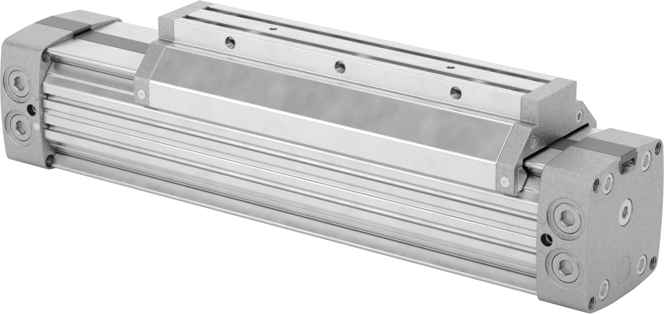 Çubuksuz Hava Sürgüsü, 2-1/2" Delik Boyutu, 5,39" Yükseklik, 3" Strok Uzunluğu