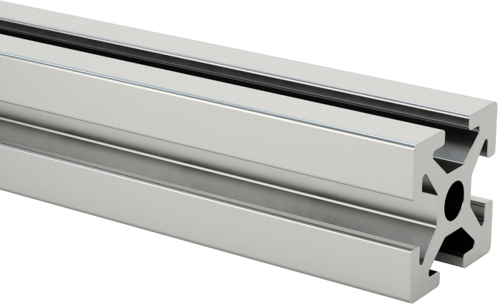 Minyatür T-Yivli Çerçeve, Tek Ray, 10 mm Yükseklik x 10 mm Genişlik