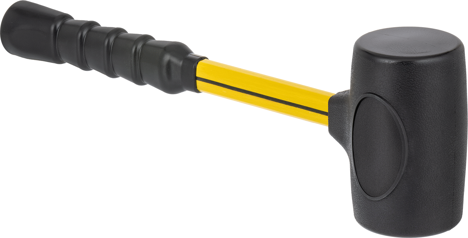 Dead Blow Tokmak, PVC Plastik Yüz, Fiberglas Sap, 3-3/8 lbs.