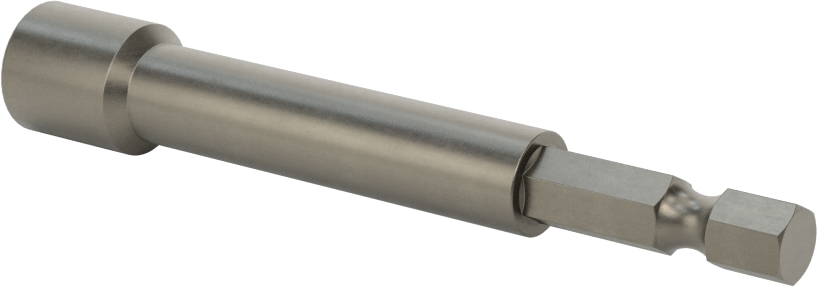 Somun Sökme Ucu, Elektrikli Aletler için 1/4" Altıgen Şaft, 9/32" Altıgen Boyut, 3-1/4" Uzunluk