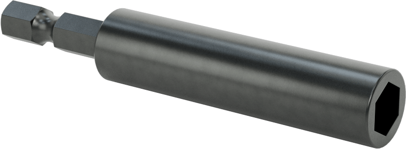 Somun Sökme Ucu, Elektrikli Aletler için 1/4" Altıgen Şaft, 5/16" Altıgen Boyut, 3" Uzunluk