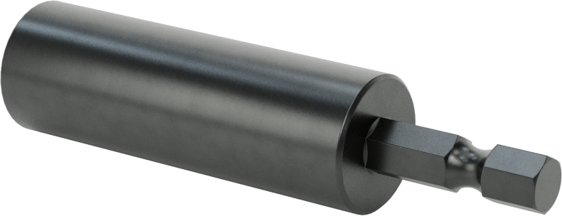 Somun Sökme Ucu, Elektrikli Aletler için 1/4" Altıgen Şaft, 1/2" Altıgen Boyutu, 3" Uzunluk