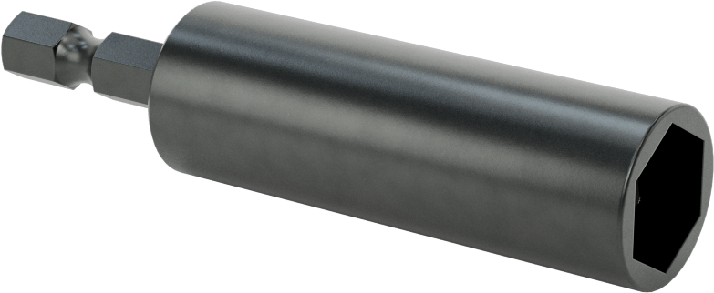 Somun Sökme Ucu, Elektrikli Aletler için 1/4" Altıgen Şaft, 1/2" Altıgen Boyutu, 3" Uzunluk