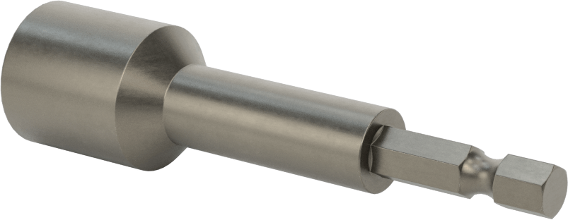 Somun Sökme Ucu, Elektrikli Aletler için 1/4" Altıgen Şaft, 9/16" Altıgen Boyut, 3-1/4" Uzunluk