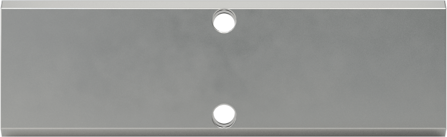 Alüminyum Dik Açılı Akış Dikdörtgen Manifold, Nikel Kaplı, 1 Tarafta 2 Çıkış, 1/4 NPT, 3-1/4" Uzunluk