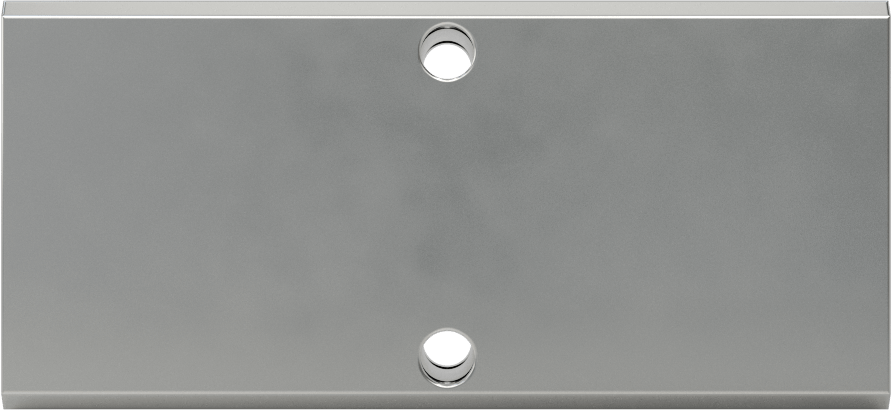 Alüminyum Dik Açılı Akış Dikdörtgen Manifold, Nikel Kaplı, 1 Tarafta 2 Çıkış, 1/2 NPT, 3-1/4" Uzunluk