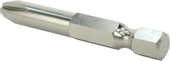 Yüksek Torklu Phillips Ucu, Elektrikli Aletler için 1/4" Altıgen Şaft, 3 Boyutu