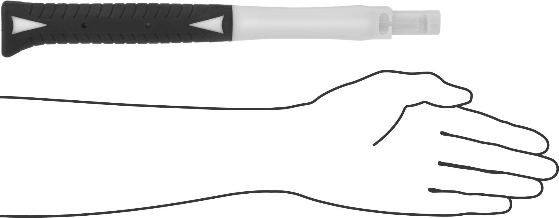 Fiberglas Çekiç Sapı, Epoksi Montajı, 13 ila 24 oz. Çekiç için