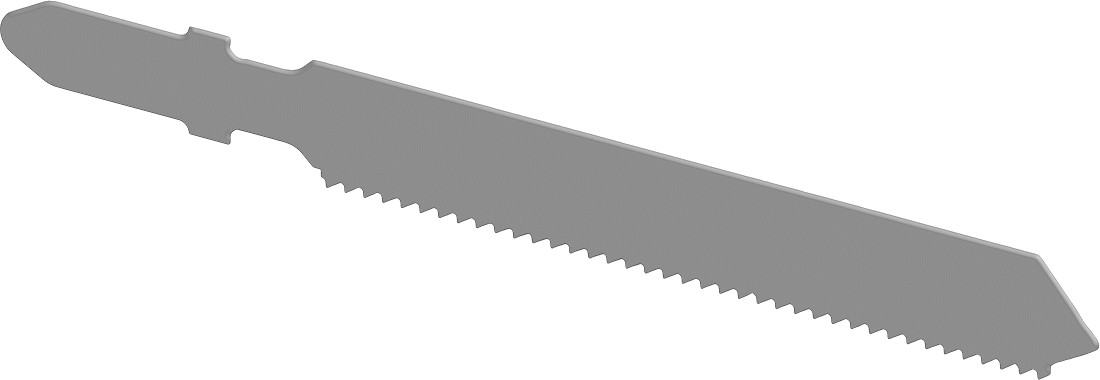 Metal için Ekstra Uzun Ömürlü T-Şaftlı Dekupaj Testere Bıçağı, 3-1/4" Uzunluk, 18 Diş
