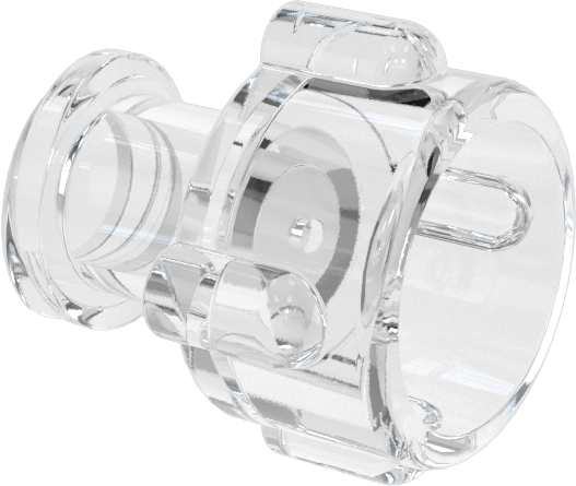 Luer Lock Bağlantılı Şırıngalar için Kapaklar, Havalandırmalı Kapaklı Düz, Şeffaf