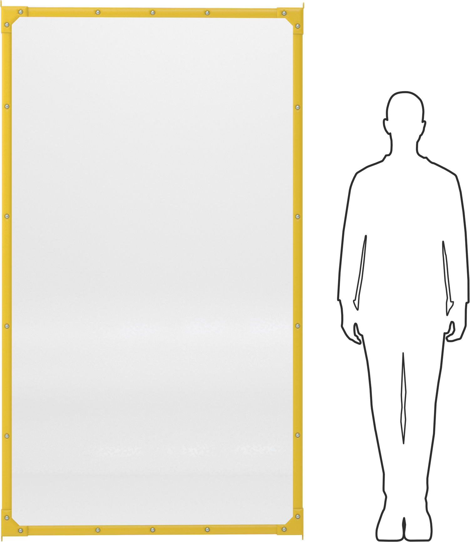 Makine Koruyucu için 3 '9-1/4" Genişliğinde Katı Polikarbonat Panel