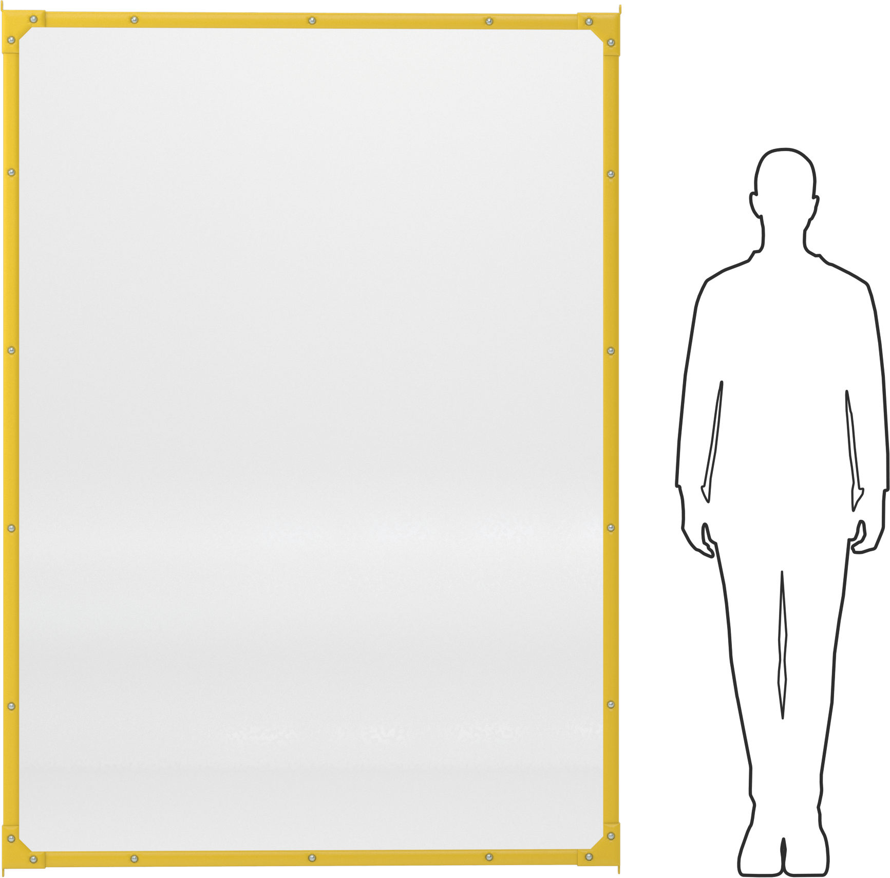 Makine Koruyucu için 4 '9-1/8" Genişliğinde Katı Polikarbonat Panel