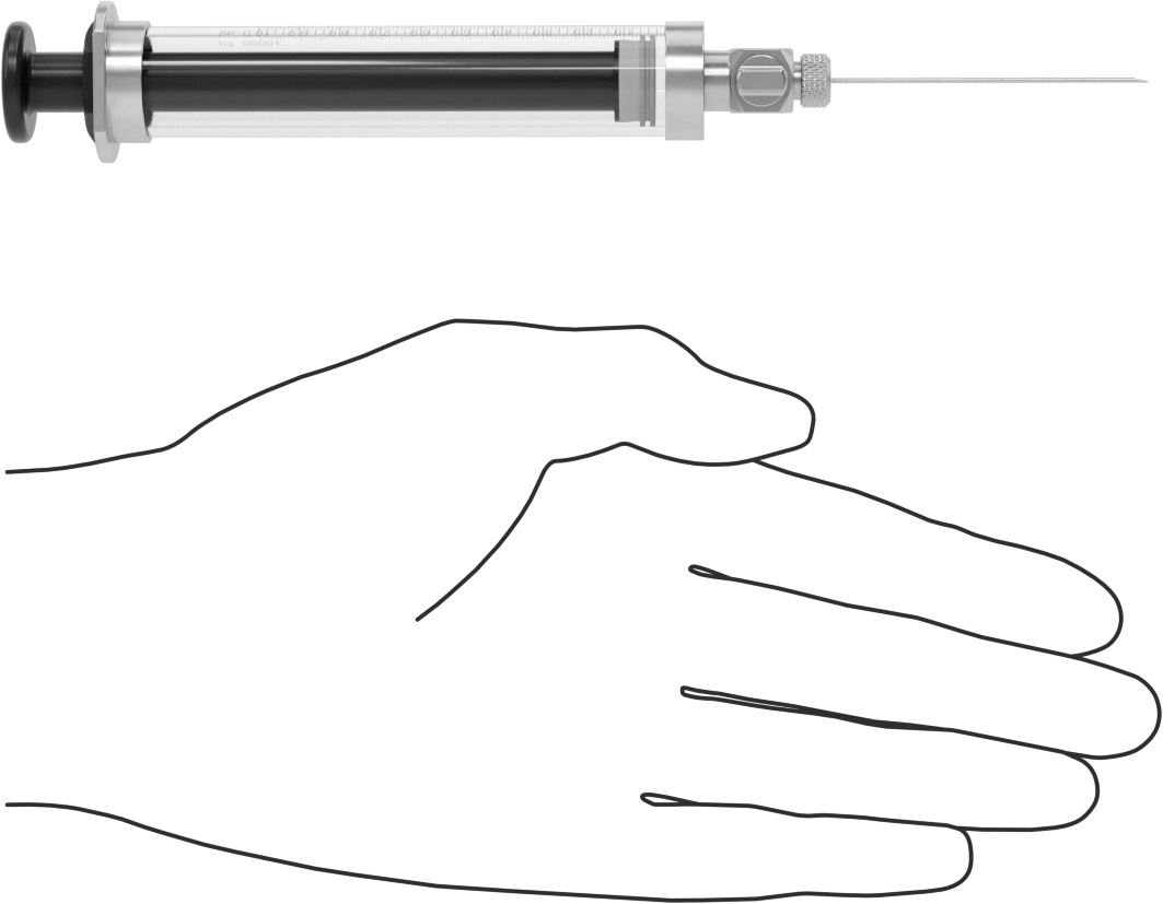 Gaz Örnekleme Cam Şırıngası, 10 ml Kapasite