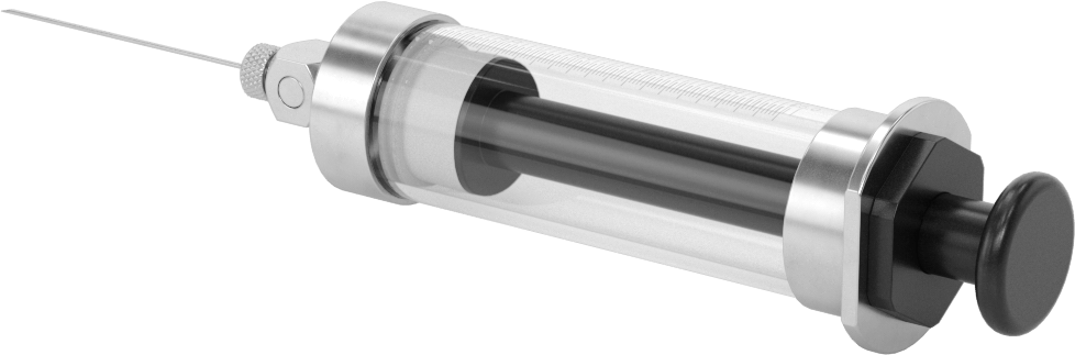 Gaz Örnekleme Cam Şırıngası, 25 ml Kapasite