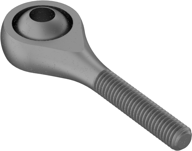 Bilyalı Mafsal Çubuk Ucu, M3 x 0,5 mm Diş, Sağ El