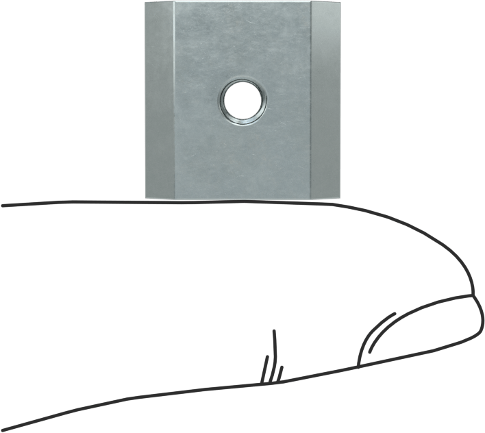 T-Yuvalı Çerçeve Bağlantı Elemanları, Uç Beslemeli Kendinden Hizalamalı Somun, 1.5", 30 mm ve 40 mm Ray, M4
