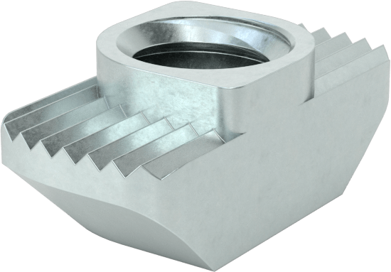 T-Yuvalı Çerçeve Bağlantı Elemanları, Takılabilir Çekiç Somunu, 1.5", 30 mm ve 40 mm Ray, 1/4"-20, Çelik