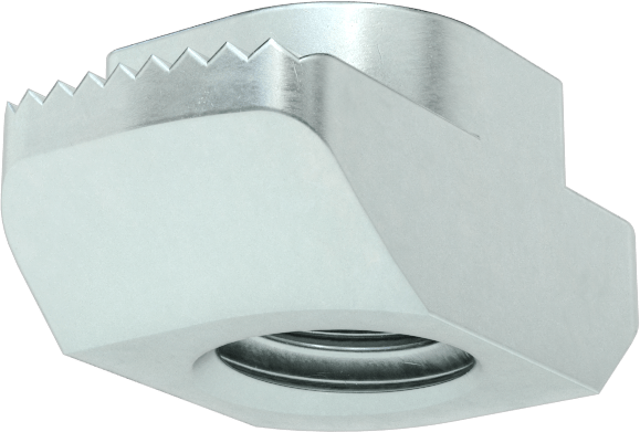 T-Yuvalı Çerçeve Bağlantı Elemanları, Takılabilir Çekiç Somunu, 45 mm Ray için, 5/16"-18 Diş, Paslanmaz Çelik