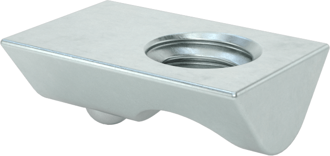 T-Yuvalı Çerçeve Bağlantı Elemanları, Tak-Çıkar Yaylı Somun, 1" Ray için, 1/4"-20 Diş
