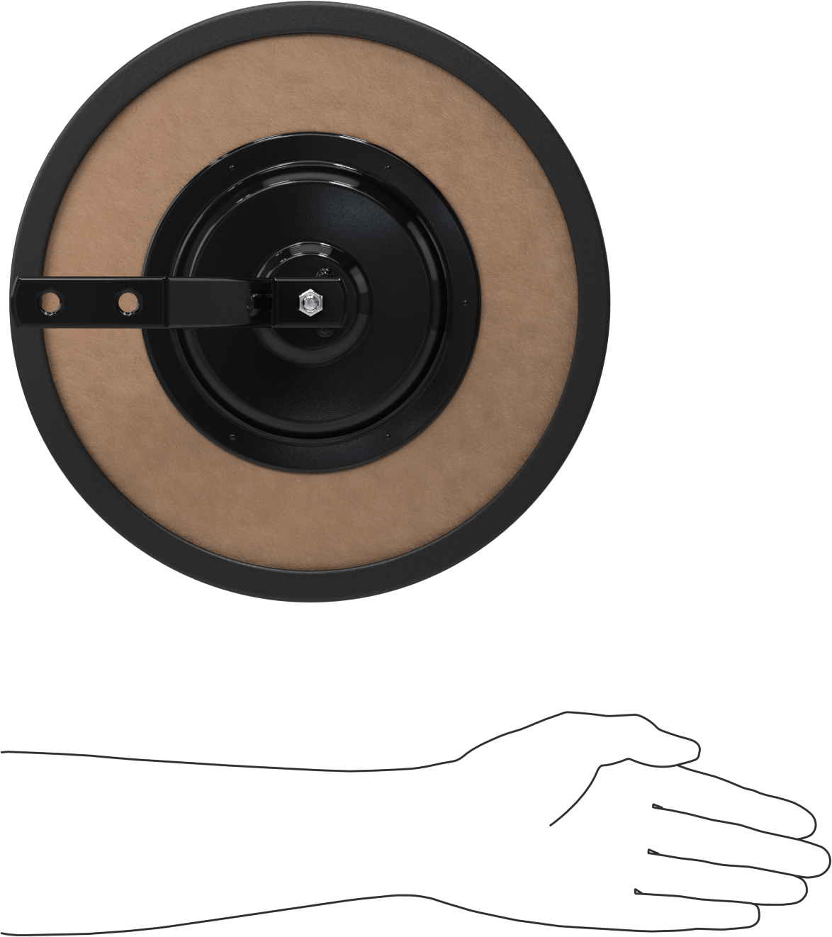 Güvenlik Aynası, Sert Ahşap Destekli Cam, Dış Mekanlarda Kullanım için, 12" Çap