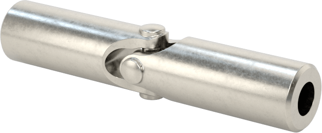 Hassas Tekli U-Eklem, Rulmanlı Mafsal, 303 Paslanmaz Çelik, 3/32“ Çap x 11/32” Derinlikli Mil