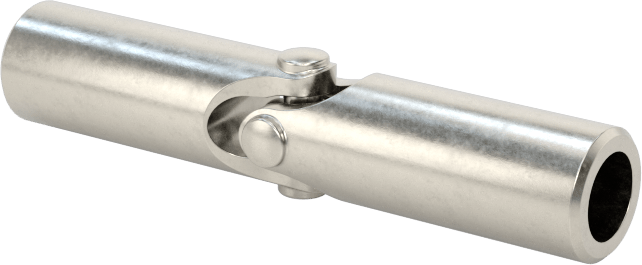 Hassas Tekli U-Eklem, Rulmanlı Mafsal, 303 Paslanmaz Çelik, 1/8“ Çap x 3/16” Derinlikte Şaft
