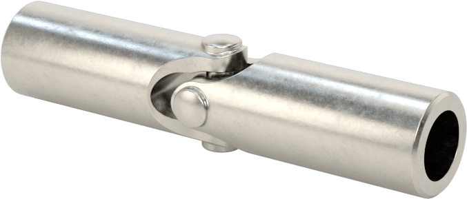 Hassas Tekli U-Eklem, Rulmanlı Mafsal, 3/16“ Çap x 7/16” Derinlikli Mil için