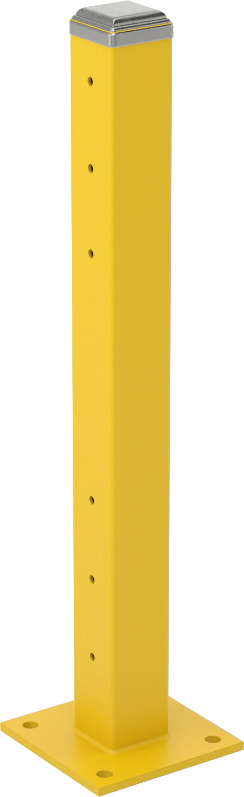 Çift Üç Kanallı Korkuluk için Sıralı Direk
