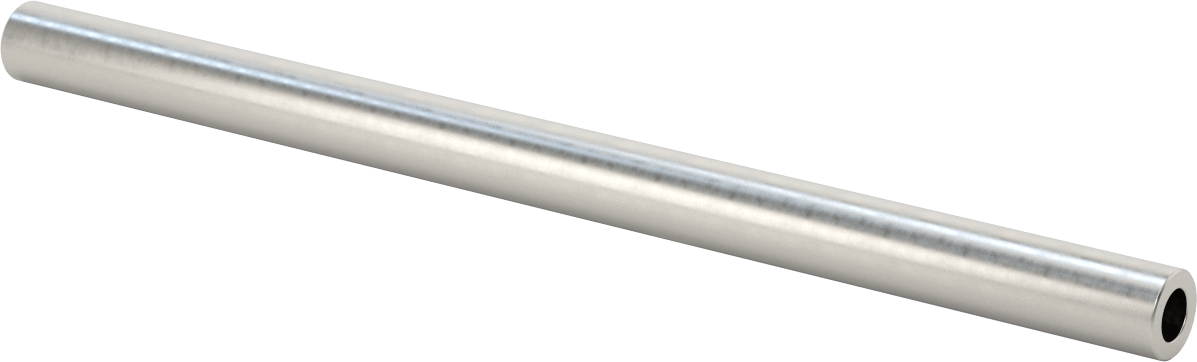 İçi Boş Doğrusal Hareket Mili, 52100 Alaşımlı Çelik, 3/4 inç Çap, 12" Uzunluk