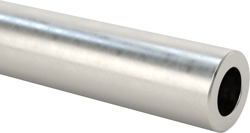 İçi Boş Doğrusal Hareket Mili, 52100 Alaşımlı Çelik, 1-1/2" Çap, 24 inç Uzunluk