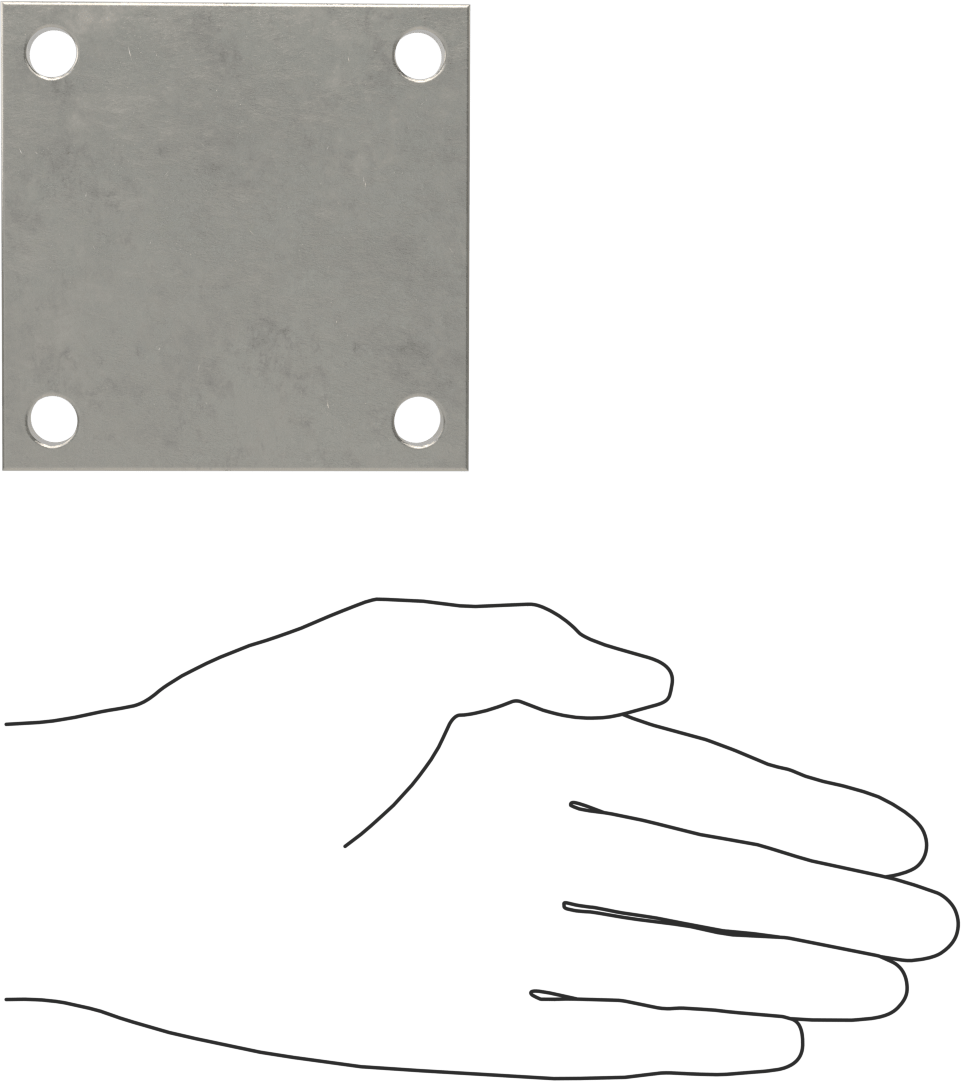 Hidrolik Silindirler için Paslanmaz Çelik Çatal Braket, 1/2" Pim Çapı