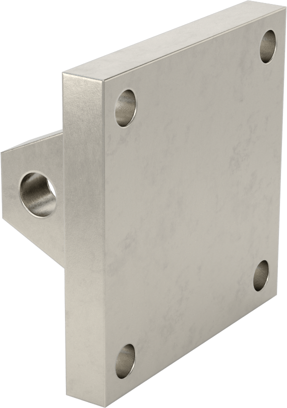 Hidrolik Silindirler için Paslanmaz Çelik Çatal Braket, 1/2" Pim Çapı