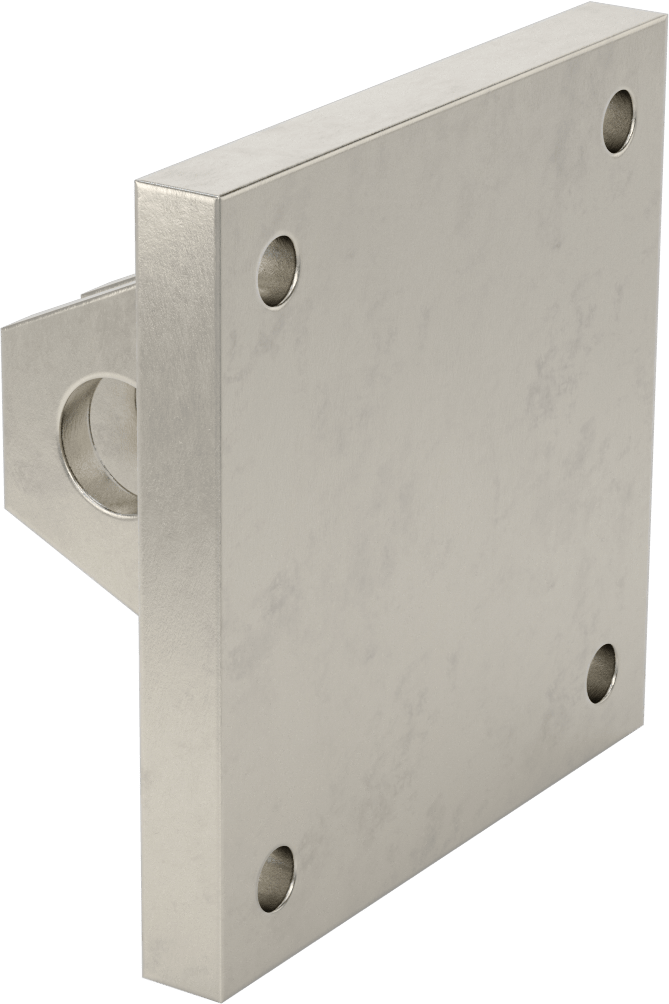 Hidrolik Silindirler için Paslanmaz Çelik Çatal Braket, 1-3/8" Pim Çapı
