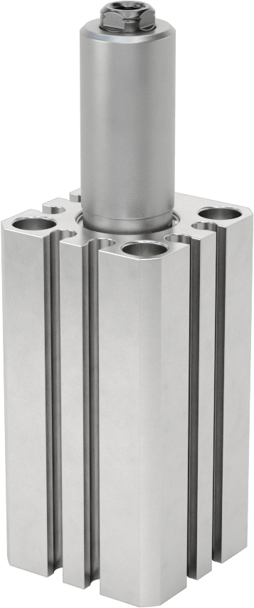 Döner Sıkıştırma Hava Silindiri, 16 mm Delik Çapı, 20 mm Strok Uzunluğu, Sol Dönüşlü Mil