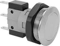 Gömme Montajlı 19 mm Panel Montajlı Basmalı Düğme Anahtarları