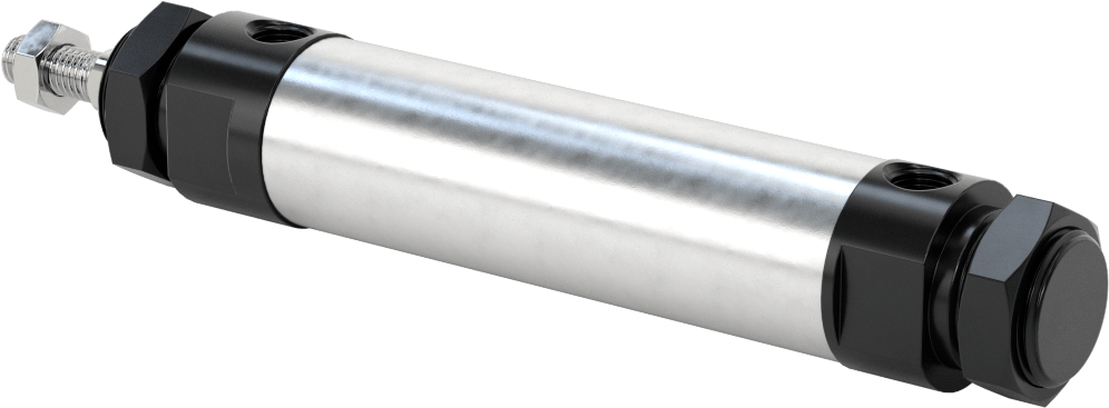 Yuvarlak Gövdeli Hidrolik Silindir, 20 mm Delik Çapı, 50 mm Strok Uzunluğu