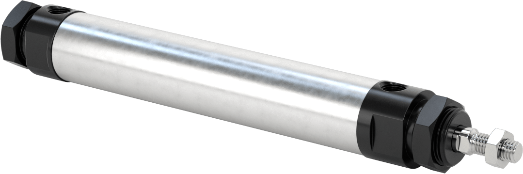 Yuvarlak Gövdeli Hidrolik Silindir, 20 mm Delik Çapı, 100 mm Strok Uzunluğu