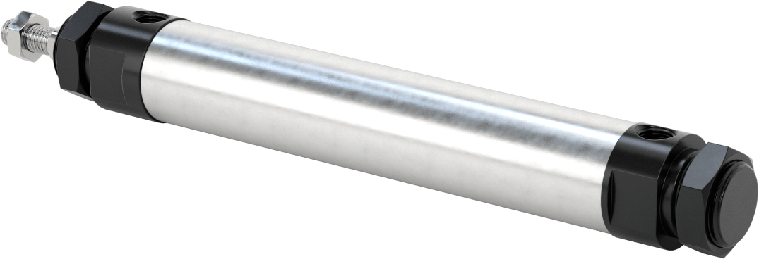 Yuvarlak Gövdeli Hidrolik Silindir, 20 mm Delik Çapı, 100 mm Strok Uzunluğu