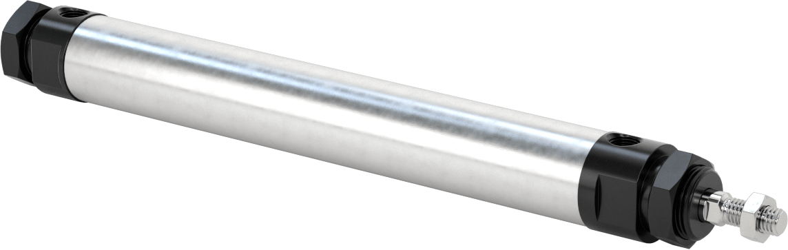 Yuvarlak Gövdeli Hidrolik Silindir, 20 mm Delik Çapı, 150 mm Strok Uzunluğu