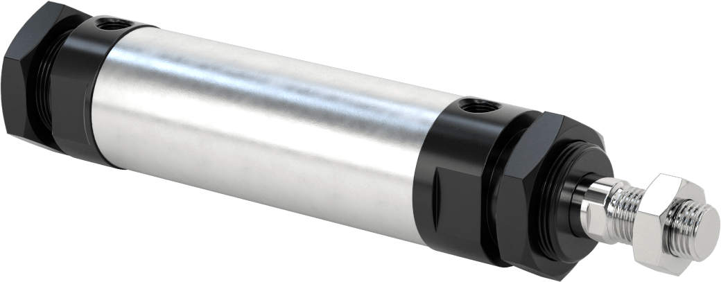 Yuvarlak Gövdeli Hidrolik Silindir, 32 mm Delik Çapı, 50 mm Strok Uzunluğu