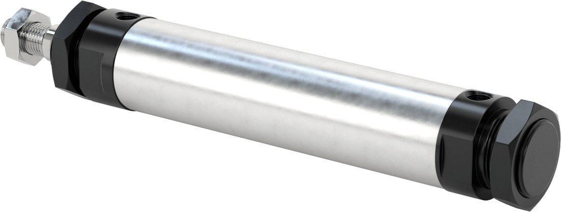 Yuvarlak Gövdeli Hidrolik Silindir, 32 mm Delik Çapı, 100 mm Strok Uzunluğu
