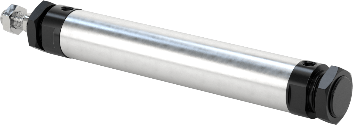 Yuvarlak Gövdeli Hidrolik Silindir, 32 mm Delik Çapı, 150 mm Strok Uzunluğu