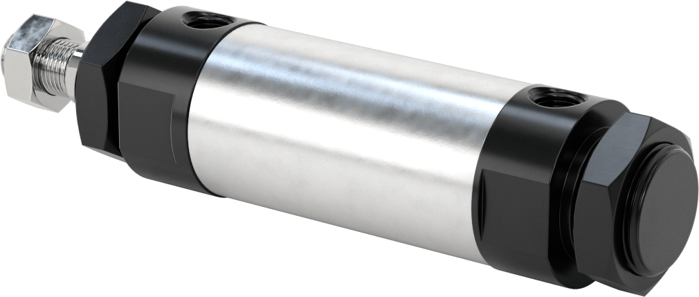 Yuvarlak Gövdeli Hidrolik Silindir, 40 mm Delik Çapı, 25 mm Strok Uzunluğu