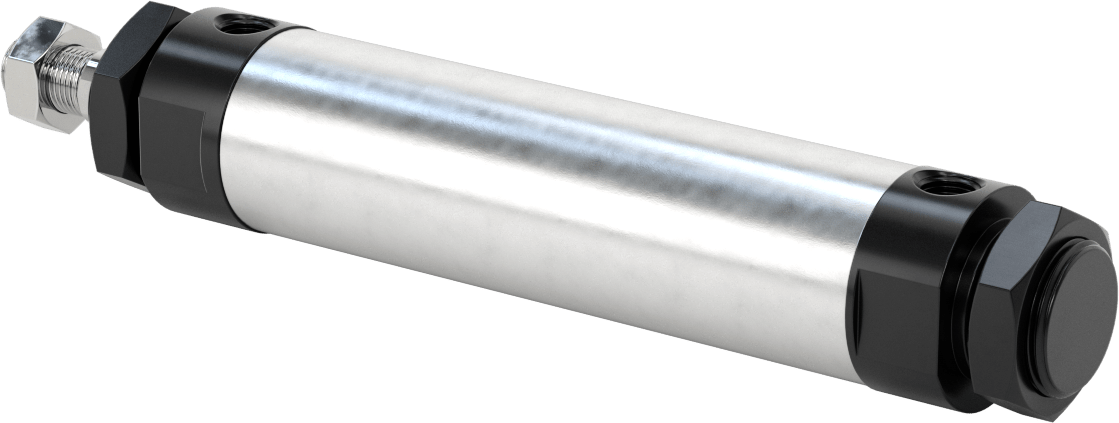 Yuvarlak Gövdeli Hidrolik Silindir, 40 mm Delik Çapı, 100 mm Strok Uzunluğu